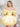 Off Shoulder Puffy Bodice Satin Mini Ball Gown Prom Dress - Yellow