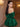 Off Shoulder Puffy Bodice Satin Mini Ball Gown Prom Dress in Emerald Green