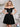 Off Shoulder Sparkly Lace Beaded Mini Prom Dress - Black
