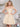Off Shoulder Sparkly Lace Beaded Mini Prom Dress - Champagne