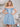 Off Shoulder Sparkly Lace Beaded Mini Prom Dress - Sky Blue