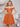 Off Shoulder Sparkly Lace Beaded Mini Prom Dress - Orange