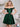 Off Shoulder Sparkly Lace Beaded Mini Prom Dress - Emerald Green