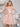 Off Shoulder Sparkly Lace Beaded Mini Prom Dress - Blush Pink