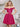 Off Shoulder Sparkly Lace Beaded Mini Prom Dress - Hot Pink