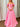 3D Rose Off Shoulder Ball Gown Prom Dress-Blush Pink