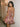 Floral Satin Off Shoulder Mini Ball Gown Prom Dress Free Bow in Pink