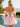 Off Shoulder V-Neck Bodice Mini Ball Gown Bubble Prom Dress in Pink