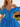 Off Shoulder V-Neck Bodice Mini Ball Gown Bubble Prom Dress in Blue