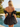 Off Shoulder V-Neck Bodice Mini Ball Gown Bubble Prom Dress in Black