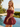 Off Shoulder V-Neck Bodice Mini Ball Gown Bubble Prom Dress in Burgundy