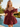 Off Shoulder V-Neck Bodice Mini Ball Gown Bubble Prom Dress in Burgundy
