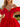 Off Shoulder V-Neck Bodice Mini Ball Gown Bubble Prom Dress in Red