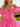 Off Shoulder V-Neck Bodice Mini Ball Gown Bubble Prom Dress in Hot Pink