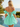 Off Shoulder V-Neck Bodice Mini Ball Gown Bubble Prom Dress in Mint Green