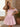 Off Shoulder 3D Floral Satin Short Homecoming Party Dress with Bow in Pink