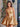 Puffy Square Mini Satin Ball Gown Prom Dress - Gold
