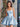 Puffy Square Mini Satin Ball Gown Prom Dress-Baby Blue