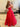 Hand Beading Bodice Ball Gown Prom Dress With Bows - Red