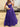 Hand Beading Bodice Ball Gown Prom Dress With Bows - Purple