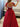 Hand Beading Bodice Ball Gown Prom Dress With Bows - Red