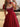 Hand Beading Bodice Ball Gown Prom Dress With Bows - Red