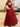 Hand Beading Bodice Ball Gown Prom Dress With Bows - Red