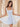 Square Bodice Mini Ball Gown Prom Dress - White