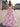 Tank Sparkly Beading Square Floral Long Ball Gown Prom Dress - Pink Floral