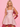 Lace Up Tank Bodice Square Neck Ball Gown Mini Hocoming Dress in Blush Pink
