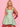 Lace Up Tank Bodice Square Neck Ball Gown Mini Hocoming Dress in Sage Green