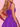 Lace Up Tank Bodice Square Neck Ball Gown Mini Hocoming Dress in Purple