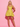 Lace Up Tank Bodice Square Neck Ball Gown Mini Hocoming Dress in Yellow