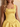 Tank Bodice Ball Gown Bubble Mini Homecoming Dress in Yellow