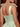 Tank Bow Shoulder Bodice Ball Gown Mini Homecoming Dress in Mint Green
