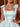 Tank Bow Shoulder Bodice Ball Gown Mini Homecoming Dress in Baby Blue