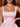 Square Neck Tank Bodice Mini Ball Gown Bubble Dress in Pink