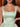Square Neck Tank Bodice Mini Ball Gown Bubble Dress in Mint Green
