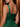 Square Neck Tank Bodice Mini Ball Gown Bubble Dress in Emerald Green