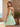 Tank Bodice Lace Up With 3D Flower Ball Gown Mini Bubble Dress in Mint Green