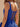 Tank Bodice Lace Up With 3D Flower Ball Gown Mini Bubble Dress in Royal Blue