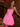 Strapless Bodice Lace Up Mini Bubble Ball Gown Dress in Hot Pink