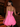 Strapless Bodice Lace Up Mini Bubble Ball Gown Dress in Hot Pink