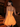 Strapless Bodice Lace Up Mini Bubble Ball Gown Dress in Orange