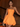 Strapless Bodice Lace Up Mini Bubble Ball Gown Dress in Orange