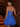 Strapless Bodice Lace Up Mini Bubble Ball Gown Dress in Royal Blue