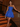 Strapless Bodice Lace Up Mini Bubble Ball Gown Dress in Royal Blue