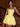 Strapless Bodice Lace Up Mini Bubble Ball Gown Dress in Yellow