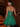 Strapless Bodice Lace Up Mini Bubble Ball Gown Dress in Emerald Green