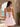 Square Neck Corset Flared Mini Homecoming Dress with Bow Strap in Pink